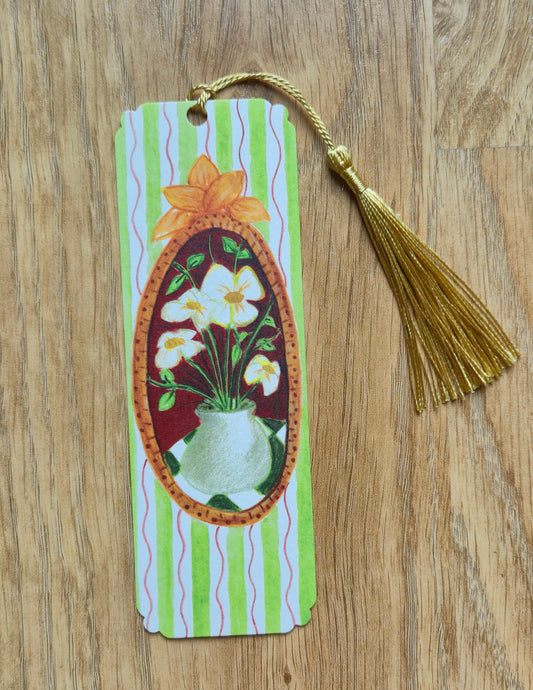 Green Textured Paper Bookmark 300 gsm
