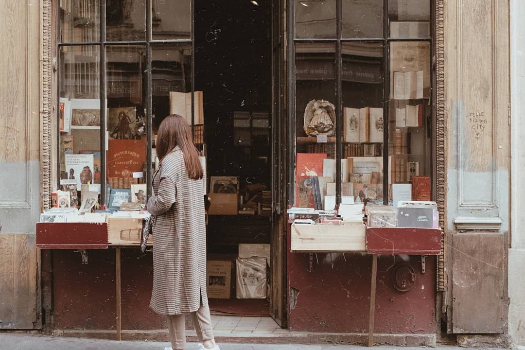 A Parisian Antiquarian Bookshop, Literary Paris No.8, Bookish Heaven, Fine Art Print
