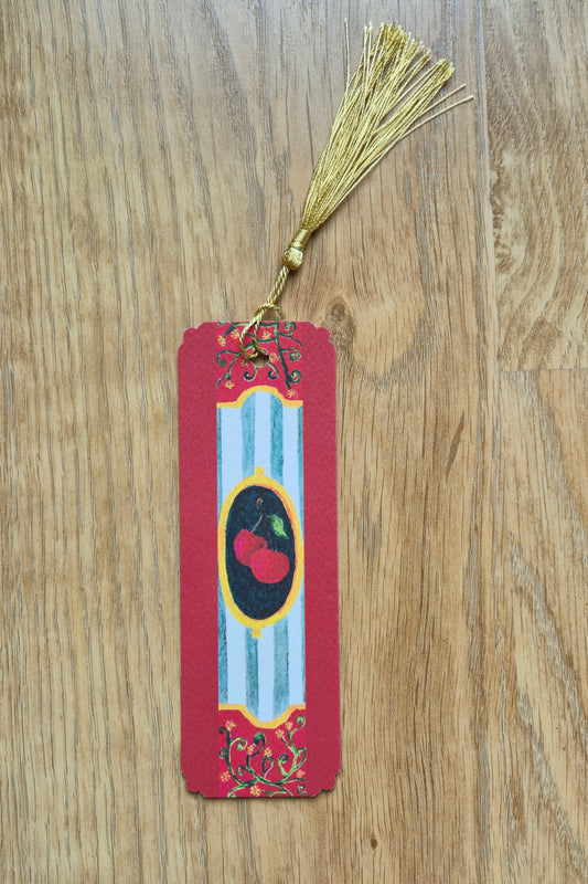 Red Textured Paper Bookmark 300 gsm