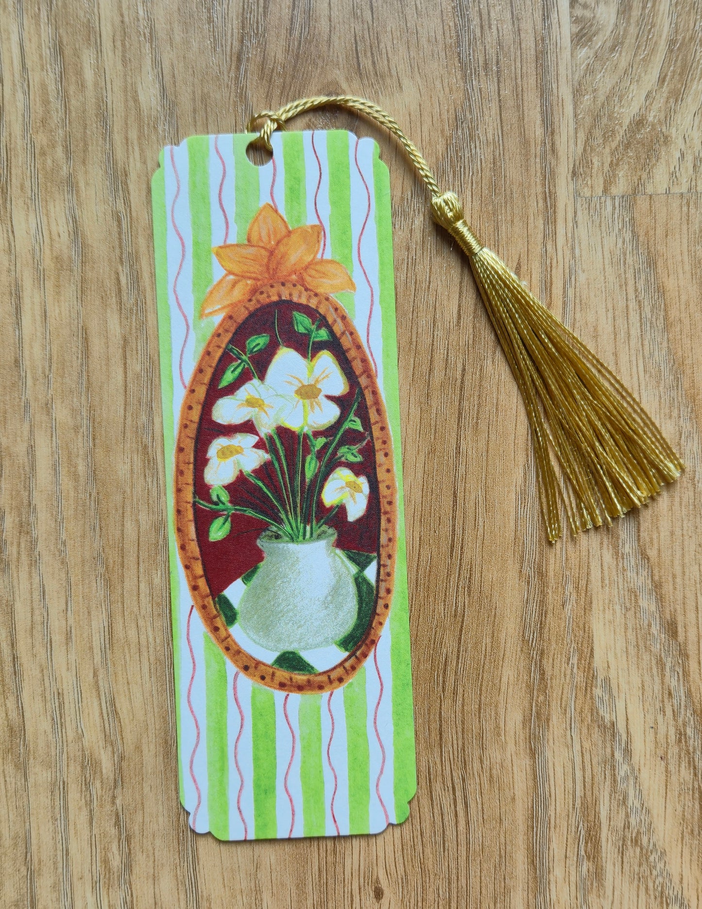 Green Textured Paper Bookmark 300 gsm