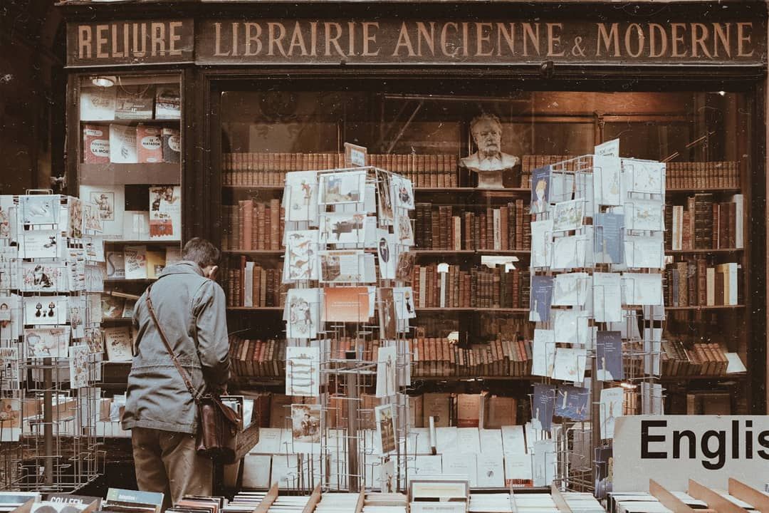A Parisian Bookshop in a Passage, Literary Paris No.7, Bookish Heaven, Fine Art Print